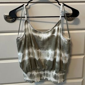 Love, Fire Green Tie-Dye Tank Top - Large